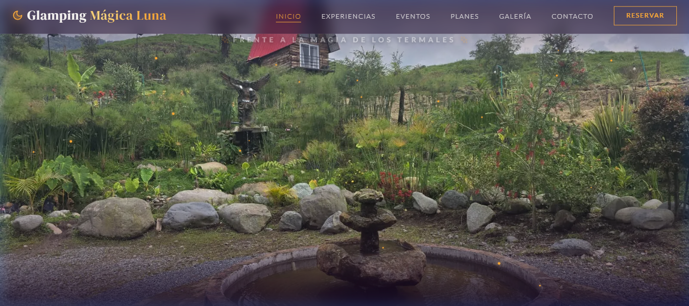 Captura del proyecto Glamping Mágica Luna